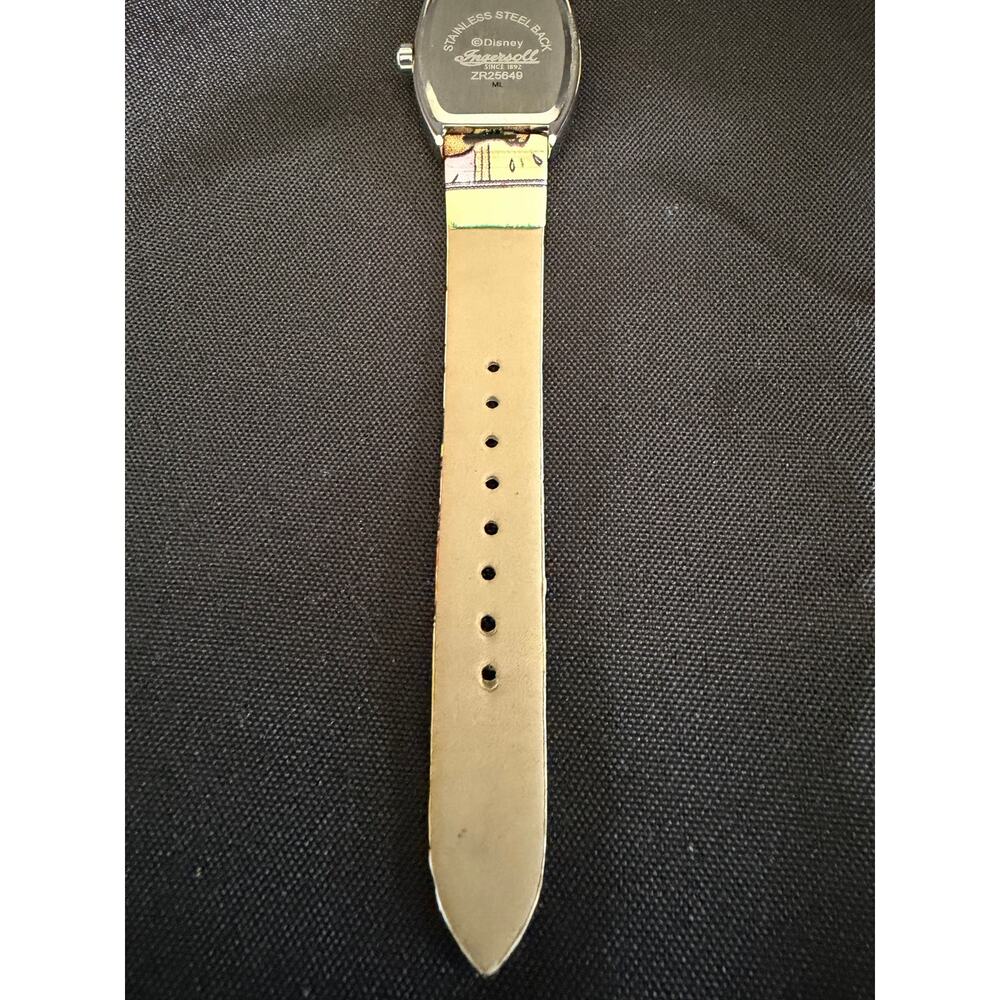 VTG Disney Mickey Mouse "Through the Years" Tonneau Watch comic strip dial& band - Picture 4 of 9
